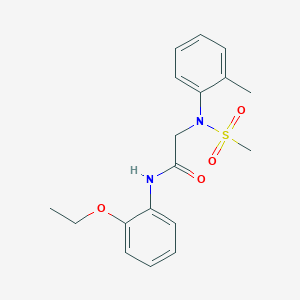 N-(2-ethoxyphenyl)-2-(2-methyl-N-methylsulfonylanilino)acetamide