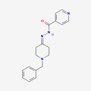 molecular formula C18H20N4O B5782882 N'-(1-benzyl-4-piperidinylidene)isonicotinohydrazide 