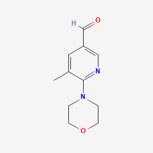 molecular formula C11H14N2O2 B578289 5-Methyl-6-morpholinonicotinaldehyde CAS No. 1355207-07-6