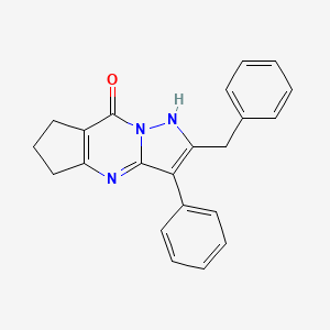 molecular formula C22H19N3O B5782911 2-benzyl-3-phenyl-4,5,6,7-tetrahydro-8H-cyclopenta[d]pyrazolo[1,5-a]pyrimidin-8-one 