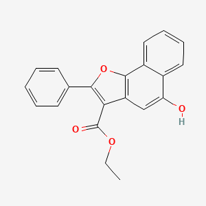 molecular formula C21H16O4 B5782944 ethyl 5-hydroxy-2-phenylnaphtho[1,2-b]furan-3-carboxylate 
