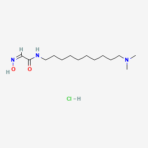 molecular formula C14H30ClN3O2 B5782958 N-[10-(dimethylamino)decyl]-2-(hydroxyimino)acetamide hydrochloride 