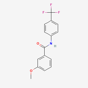 molecular formula C15H12F3NO2 B5782968 3-methoxy-N-[4-(trifluoromethyl)phenyl]benzamide 