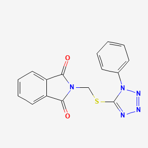 molecular formula C16H11N5O2S B5782991 2-{[(1-phenyl-1H-tetrazol-5-yl)thio]methyl}-1H-isoindole-1,3(2H)-dione CAS No. 83307-97-5