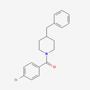 molecular formula C19H20BrNO B5783035 4-benzyl-1-(4-bromobenzoyl)piperidine 