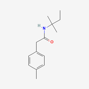 molecular formula C14H21NO B5783062 N-(1,1-dimethylpropyl)-2-(4-methylphenyl)acetamide 