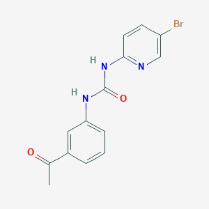 molecular formula C14H12BrN3O2 B5783129 N-(3-acetylphenyl)-N'-(5-bromo-2-pyridinyl)urea 