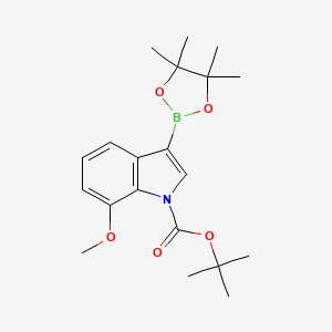 tert-Butyl 7-methoxy-3-(4,4,5,5-tetramethyl-1,3,2-dioxaborolan-2-yl)-1H-indole-1-carboxylate