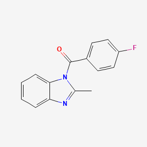 molecular formula C15H11FN2O B5783148 1-(4-fluorobenzoyl)-2-methyl-1H-benzimidazole 