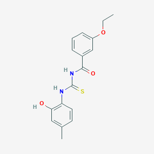 molecular formula C17H18N2O3S B5783164 3-ethoxy-N-{[(2-hydroxy-4-methylphenyl)amino]carbonothioyl}benzamide 