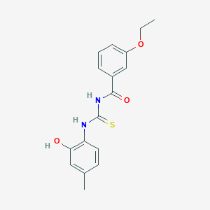 3-ethoxy-N-[(2-hydroxy-4-methylphenyl)carbamothioyl]benzamide