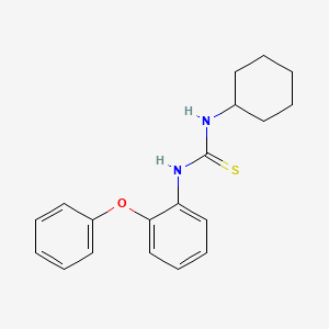 molecular formula C19H22N2OS B5783181 N-cyclohexyl-N'-(2-phenoxyphenyl)thiourea 