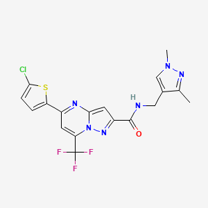 5-(5-chloro-2-thienyl)-N-[(1,3-dimethyl-1H-pyrazol-4-yl)methyl]-7-(trifluoromethyl)pyrazolo[1,5-a]pyrimidine-2-carboxamide