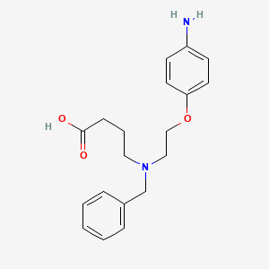 B578321 4-((2-(4-Aminophenoxy)ethyl)(benzyl)amino)butanoic acid CAS No. 1245647-07-7