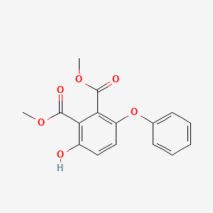molecular formula C16H14O6 B5783213 dimethyl 3-hydroxy-6-phenoxyphthalate CAS No. 69836-72-2