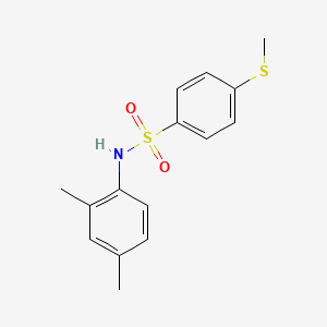 molecular formula C15H17NO2S2 B5783221 N-(2,4-dimethylphenyl)-4-(methylthio)benzenesulfonamide 