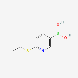 B578325 6-(Isopropylthio)pyridine-3-boronic acid CAS No. 1256345-90-0