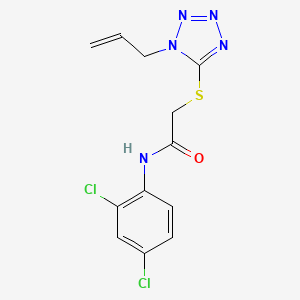 molecular formula C12H11Cl2N5OS B5783260 2-[(1-allyl-1H-tetrazol-5-yl)thio]-N-(2,4-dichlorophenyl)acetamide 