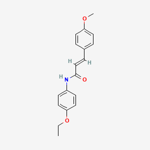 molecular formula C18H19NO3 B5783272 N-(4-ethoxyphenyl)-3-(4-methoxyphenyl)acrylamide CAS No. 19186-87-9