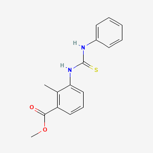 molecular formula C16H16N2O2S B5783273 methyl 3-[(anilinocarbonothioyl)amino]-2-methylbenzoate 
