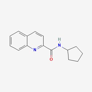 molecular formula C15H16N2O B5783295 N-cyclopentyl-2-quinolinecarboxamide 