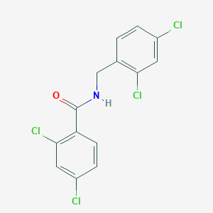 molecular formula C14H9Cl4NO B5783317 2,4-dichloro-N-(2,4-dichlorobenzyl)benzamide 