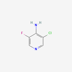 molecular formula C5H4ClFN2 B578335 3-Chloro-5-fluoropyridin-4-amine CAS No. 1227581-38-5