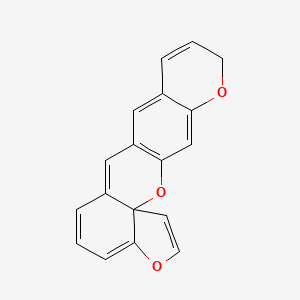 B578337 11H-Furo[3,2-G]pyrano[3,2-B]xanthene CAS No. 165-88-8