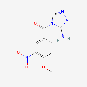 molecular formula C10H9N5O4 B5783371 4-(4-methoxy-3-nitrobenzoyl)-4H-1,2,4-triazol-3-amine 