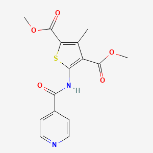 dimethyl 5-(isonicotinoylamino)-3-methyl-2,4-thiophenedicarboxylate