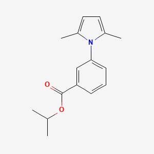 molecular formula C16H19NO2 B5783392 isopropyl 3-(2,5-dimethyl-1H-pyrrol-1-yl)benzoate 