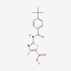 methyl 2-[(4-tert-butylbenzoyl)amino]-4-methyl-1,3-thiazole-5-carboxylate