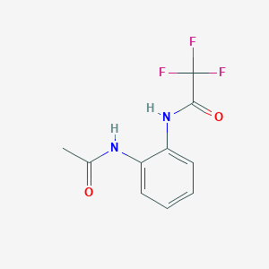 molecular formula C10H9F3N2O2 B5783419 N-[2-(acetylamino)phenyl]-2,2,2-trifluoroacetamide 