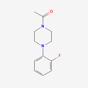 molecular formula C12H15FN2O B5783433 1-acetyl-4-(2-fluorophenyl)piperazine 