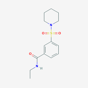 N-ethyl-3-(1-piperidinylsulfonyl)benzamide