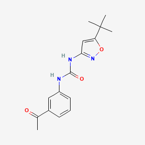 molecular formula C16H19N3O3 B5783500 N-(3-acetylphenyl)-N'-(5-tert-butyl-3-isoxazolyl)urea 
