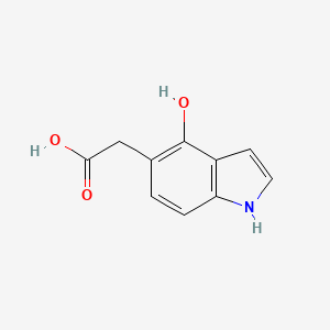 molecular formula C10H9NO3 B578353 2-(4-Hydroxy-1H-indol-5-yl)acetic acid CAS No. 1368087-51-7