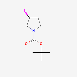 molecular formula C9H16INO2 B578355 tert-Butyl (3S)-3-iodopyrrolidine-1-carboxylate CAS No. 1234576-81-8
