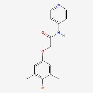 molecular formula C15H15BrN2O2 B5783562 2-(4-bromo-3,5-dimethylphenoxy)-N-4-pyridinylacetamide 