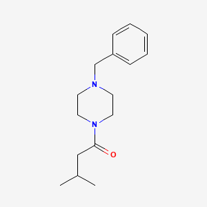 molecular formula C16H24N2O B5783567 1-benzyl-4-(3-methylbutanoyl)piperazine 