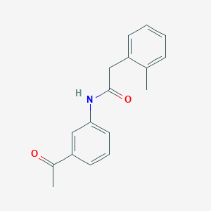 molecular formula C17H17NO2 B5783585 N-(3-acetylphenyl)-2-(2-methylphenyl)acetamide 