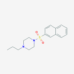 molecular formula C17H22N2O2S B5783611 1-(2-naphthylsulfonyl)-4-propylpiperazine 