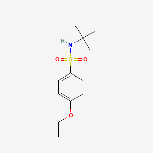 molecular formula C13H21NO3S B5783632 N-(1,1-dimethylpropyl)-4-ethoxybenzenesulfonamide 
