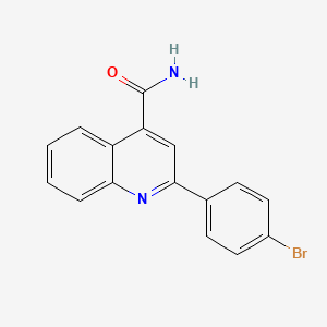 molecular formula C16H11BrN2O B5783636 2-(4-bromophenyl)-4-quinolinecarboxamide 