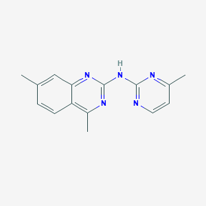 molecular formula C15H15N5 B5783654 4,7-dimethyl-N-(4-methyl-2-pyrimidinyl)-2-quinazolinamine 