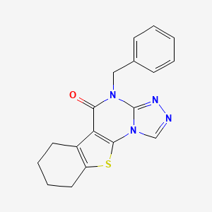 molecular formula C18H16N4OS B5783666 4-苄基-6,7,8,9-四氢[1]苯并噻吩并[3,2-e][1,2,4]三唑并[4,3-a]嘧啶-5(4H)-酮 