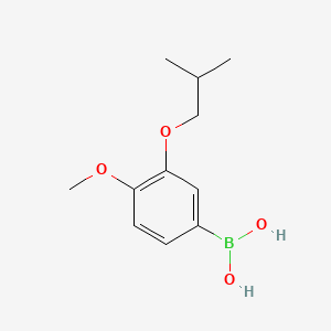 molecular formula C11H17BO4 B578367 3-Isobutoxy-4-methoxyphenylboronic acid CAS No. 1217501-19-3