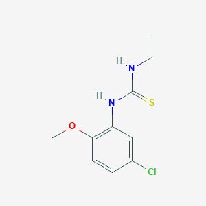 molecular formula C10H13ClN2OS B5783685 N-(5-chloro-2-methoxyphenyl)-N'-ethylthiourea 