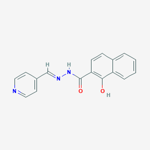 molecular formula C17H13N3O2 B5783715 1-hydroxy-N'-(4-pyridinylmethylene)-2-naphthohydrazide 