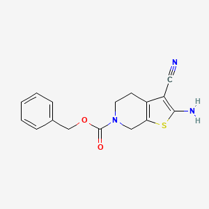molecular formula C16H15N3O2S B5783723 benzyl 2-amino-3-cyano-4,7-dihydrothieno[2,3-c]pyridine-6(5H)-carboxylate 